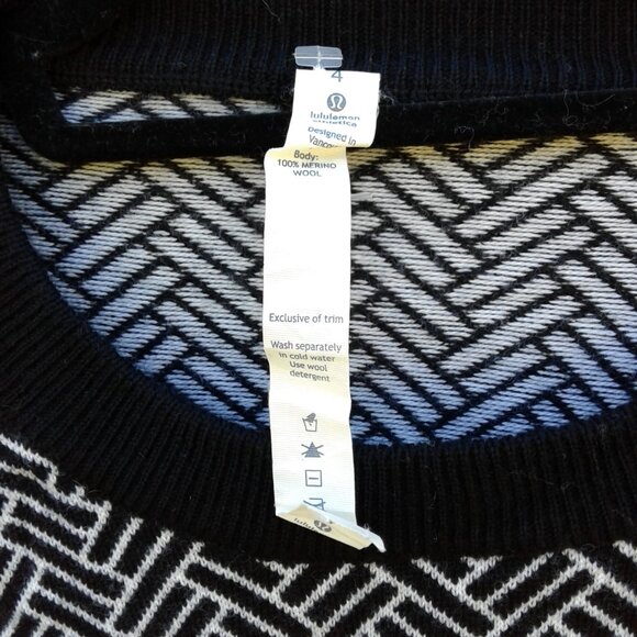 Lululemon Athletica Merino Wool Sweater Sz 1 - Picture 9 of 9